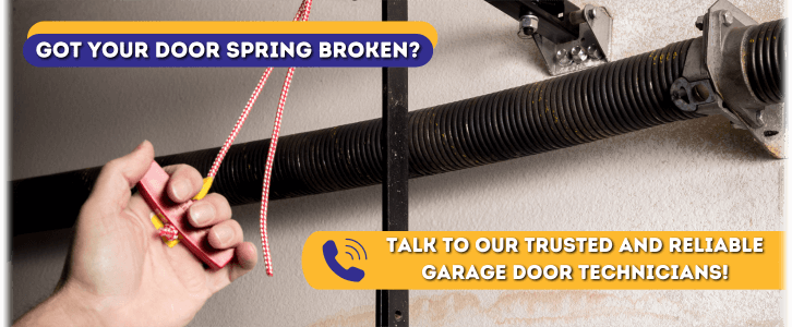 Broken Garage Door Spring Roseville CA