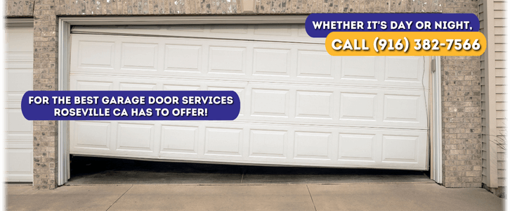 Garage Door Off Track In Roseville CA